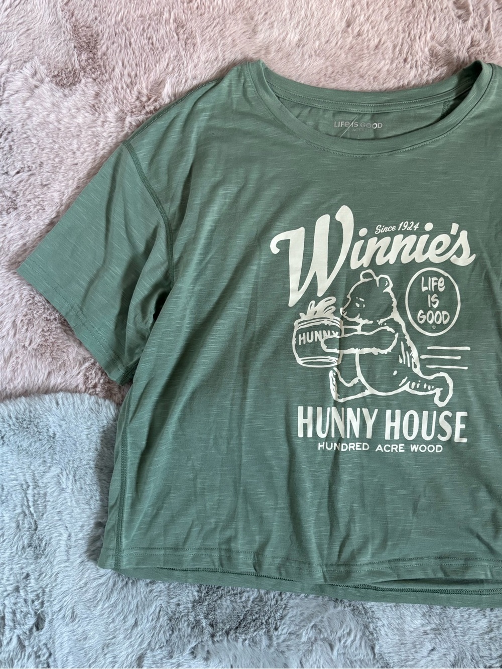 Life is good Winnie Pooh short sleeve top